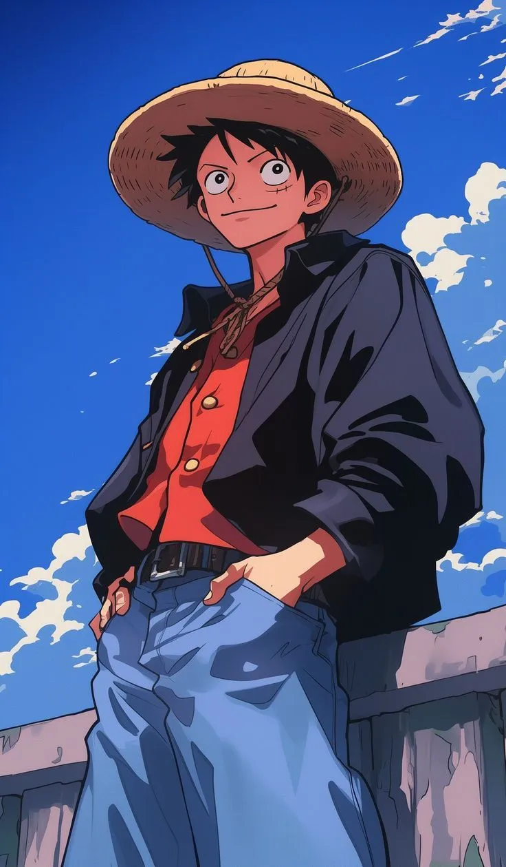 Luffy. Vintage Art Style