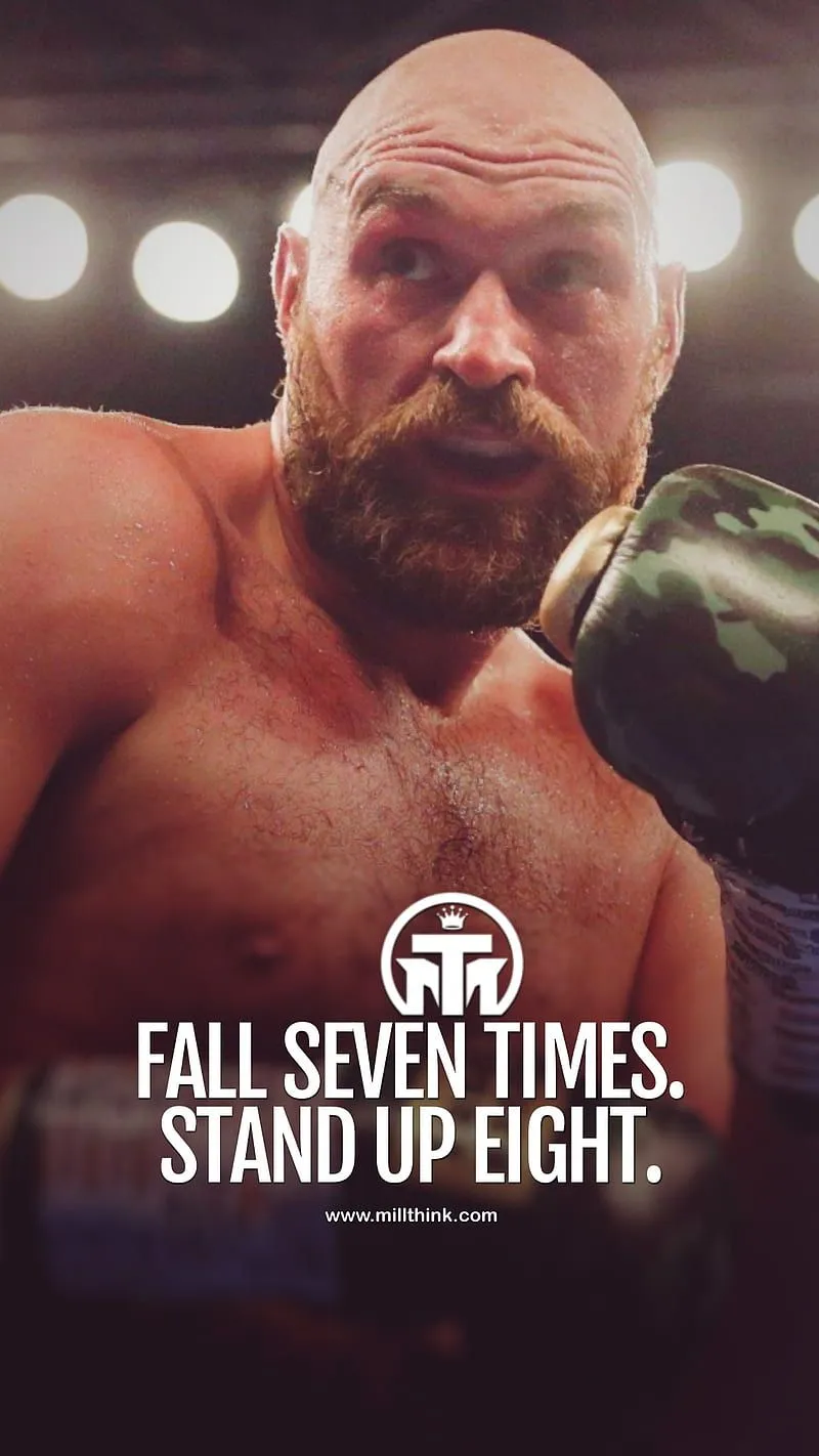 Motivational Quote, boxing, inspiration, motivation, success, tyson fury, HD phone wallpaper