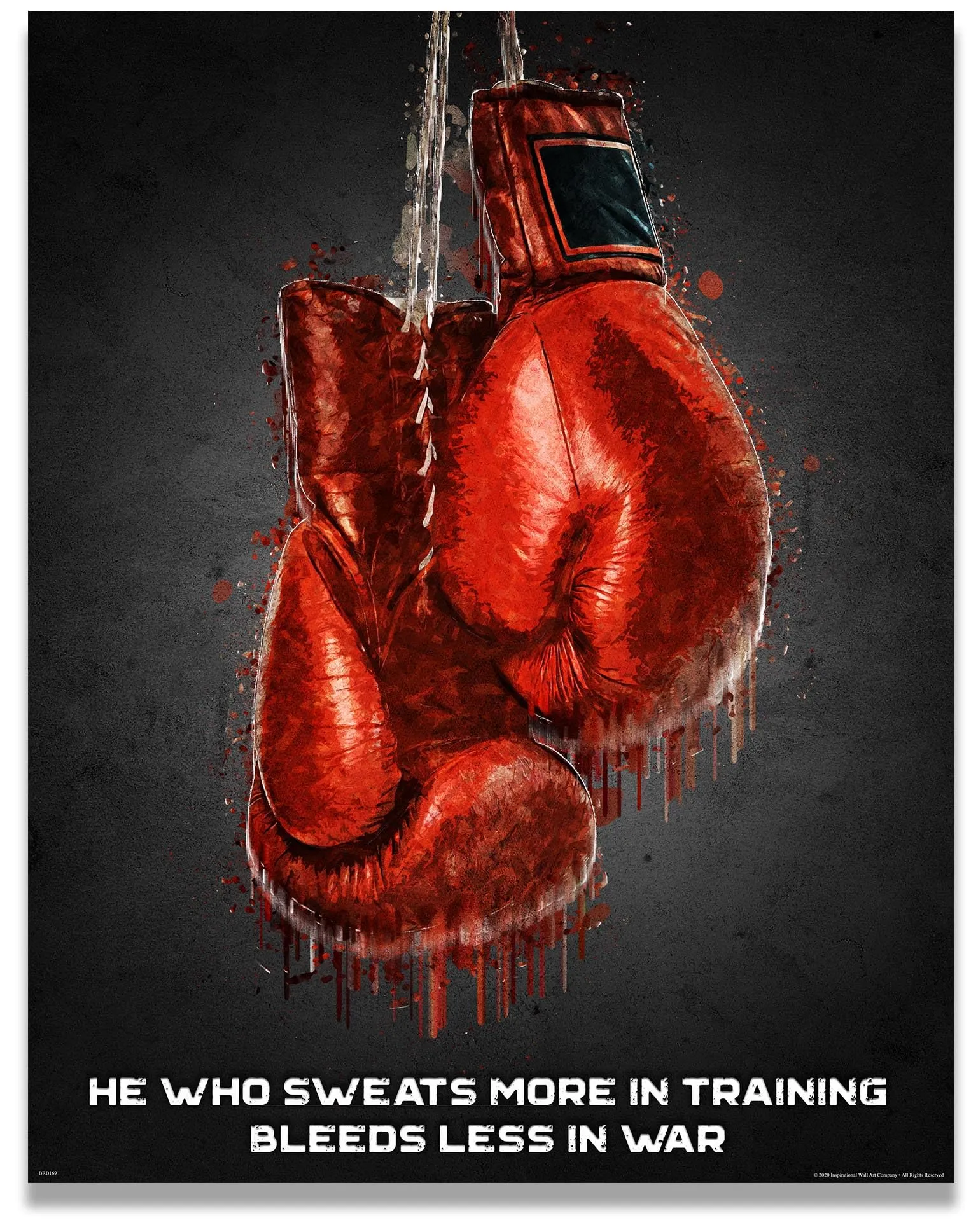 Inspirational Wall Art Co. Gift Gym Motivational Quotes Workout Posters Martial Arts Coach for Home Office Decor inches: Posters & Prints