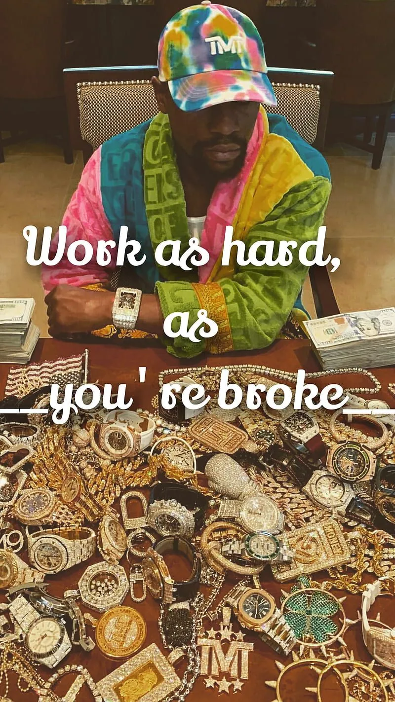 Hard work, boxing, mayweather, money, motivation, workhard, HD phone wallpaper