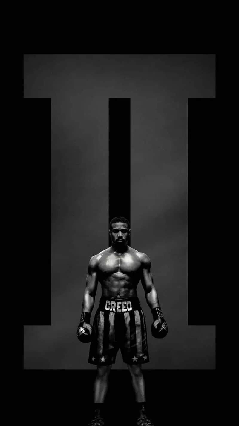 Download Adonis Creed Boxing Pose Wallpaper