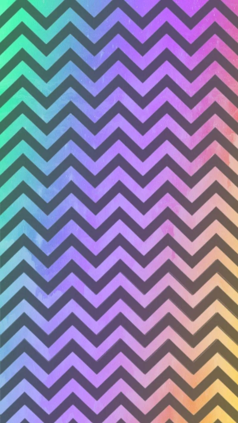 Chevron Sunset, bright, colorful, pattern, patterns, pink, rainbow, HD phone wallpaper