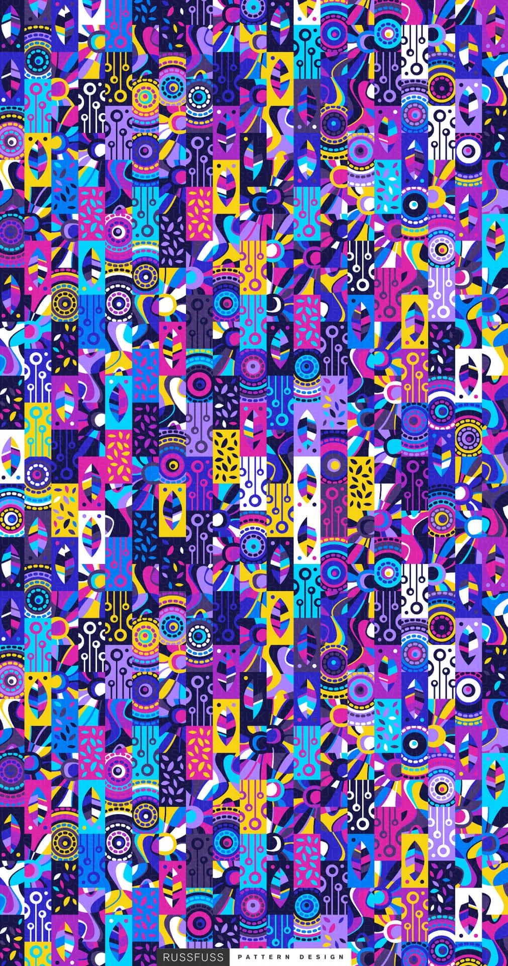 Download Bright and vibrant pattern phone wallpaper Wallpaper