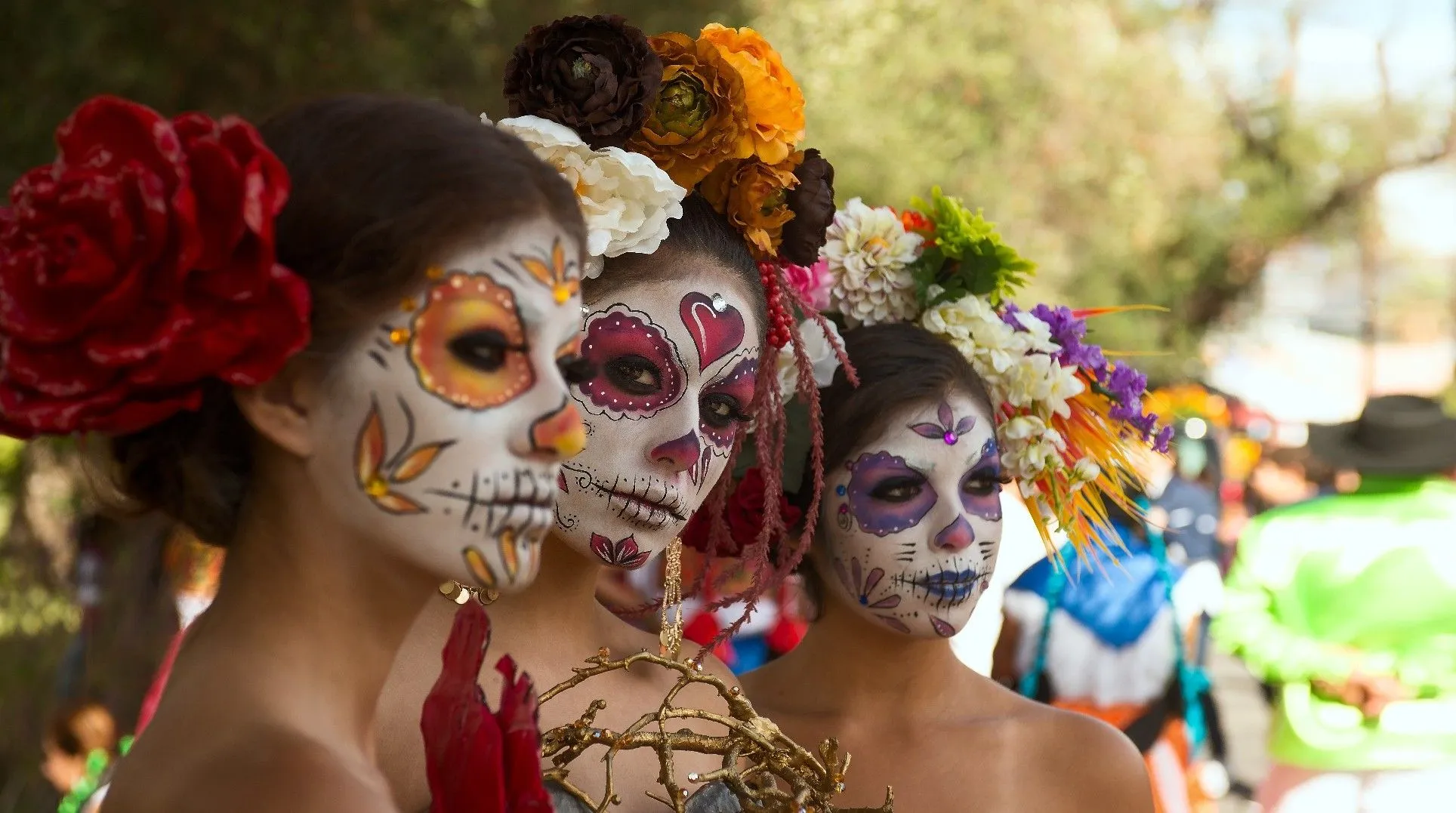 women, Model, Makeup, Dia De Los Muertos Wallpaper HD / Desktop and Mobile Background