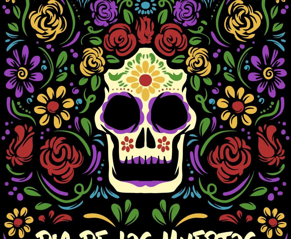 Dia De Los Muertos Festival Concept Vector Art & Graphics