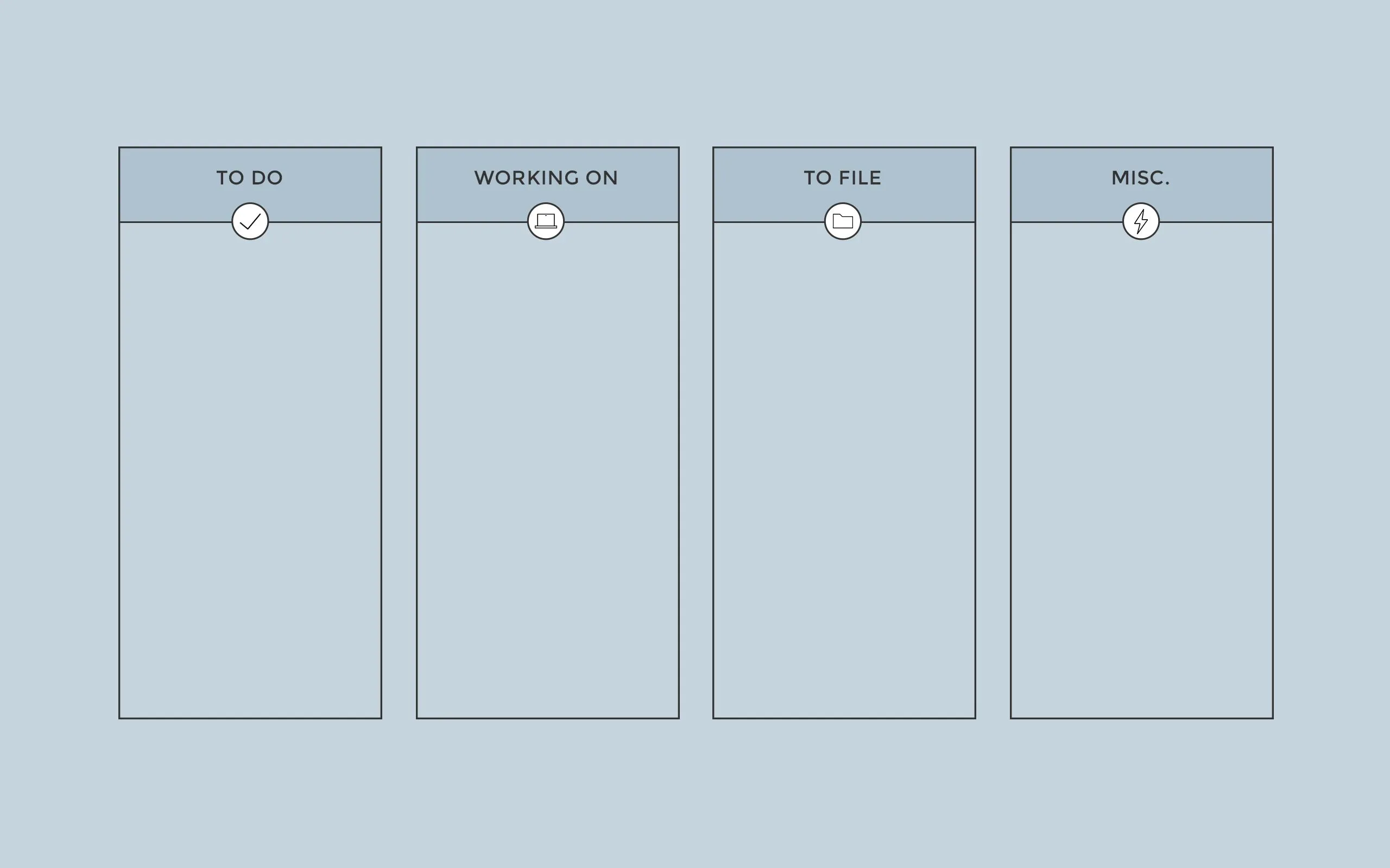 Desktop Wallpaper Organizer Blue Schoedel Creative