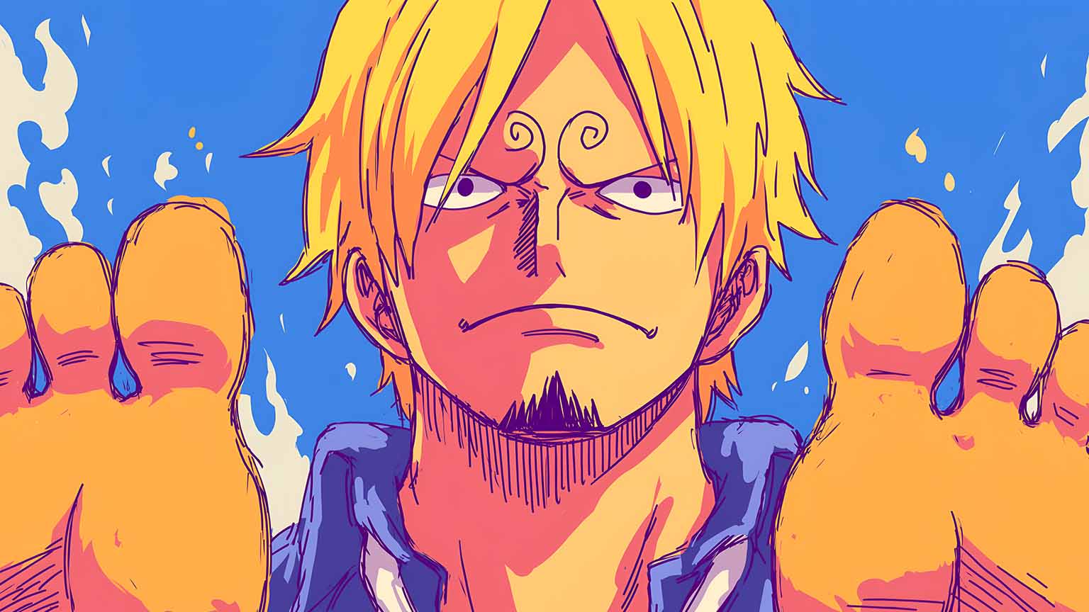 Blue Sky One Piece Sanji Desktop Wallpaper Piece Wallpaper