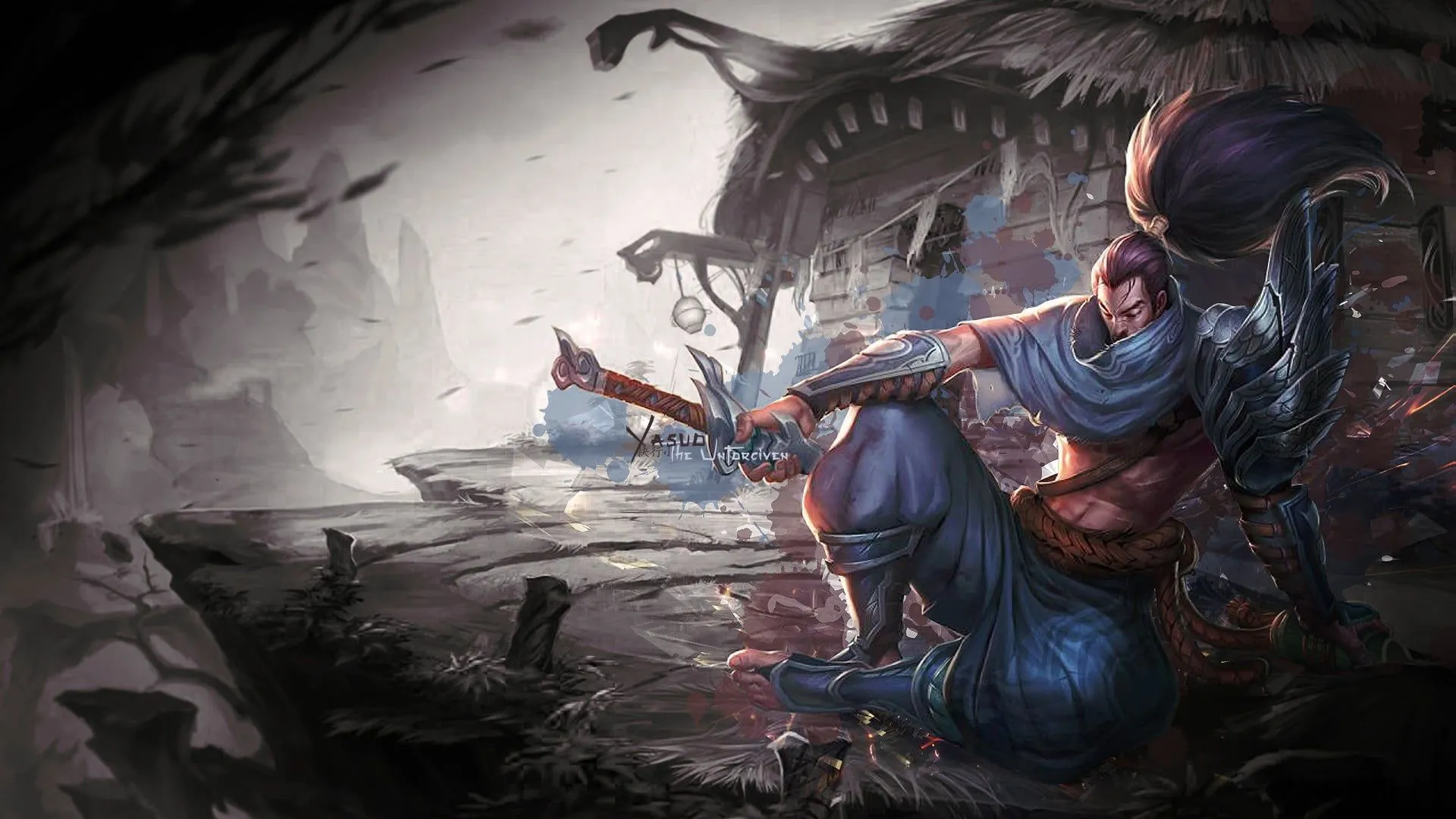 Yasuo illustration HD wallpaper