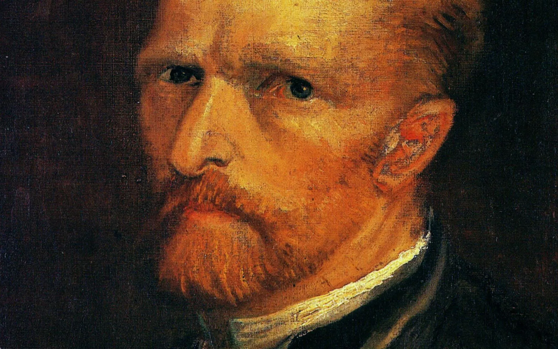 Famous painting of Vincent Van Gogh portrait Desktop wallpaper 1280x800