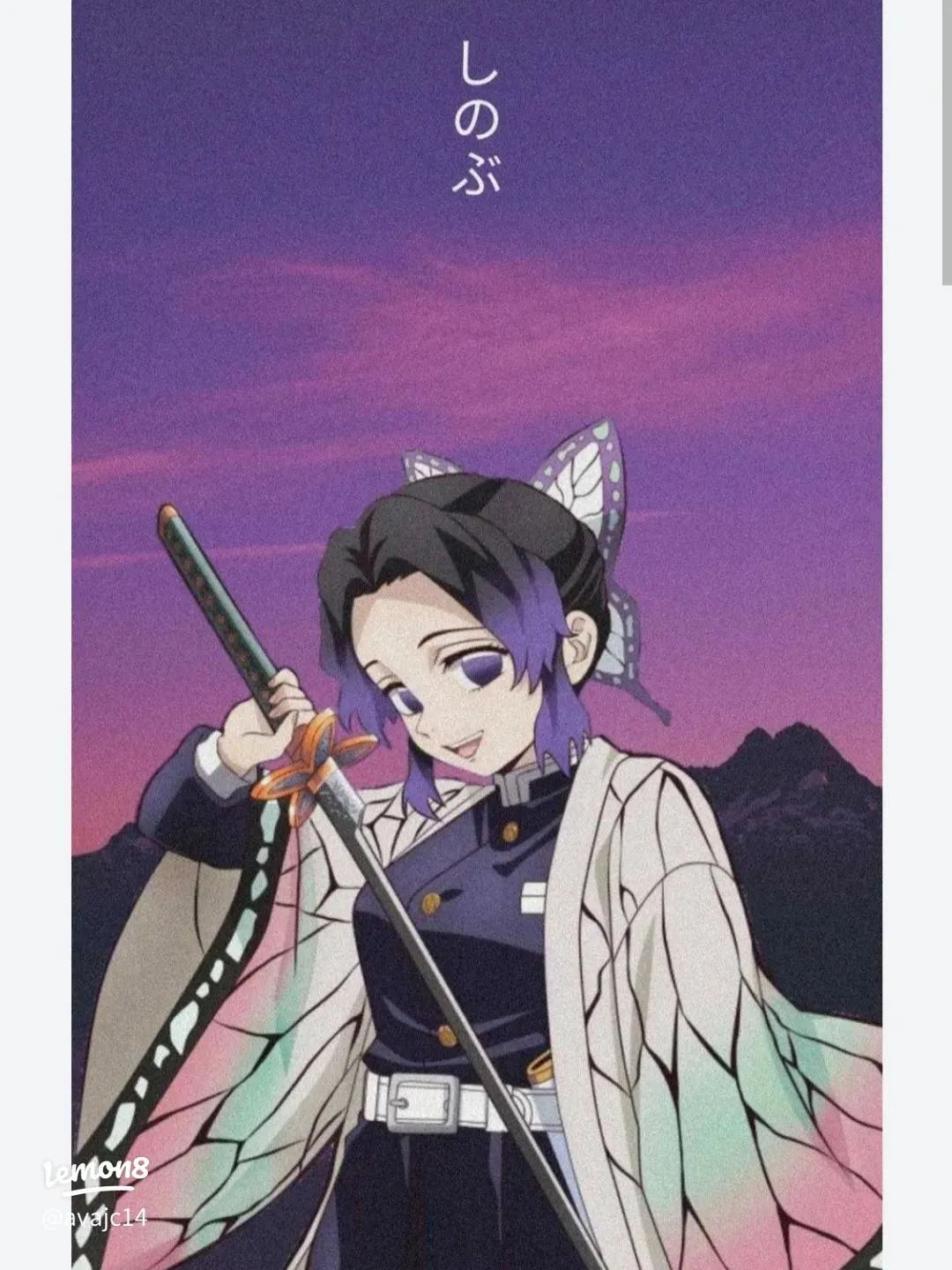 Stunning Shinobu Kocho Phone Wallpaper for Every Demon Slayer Fan