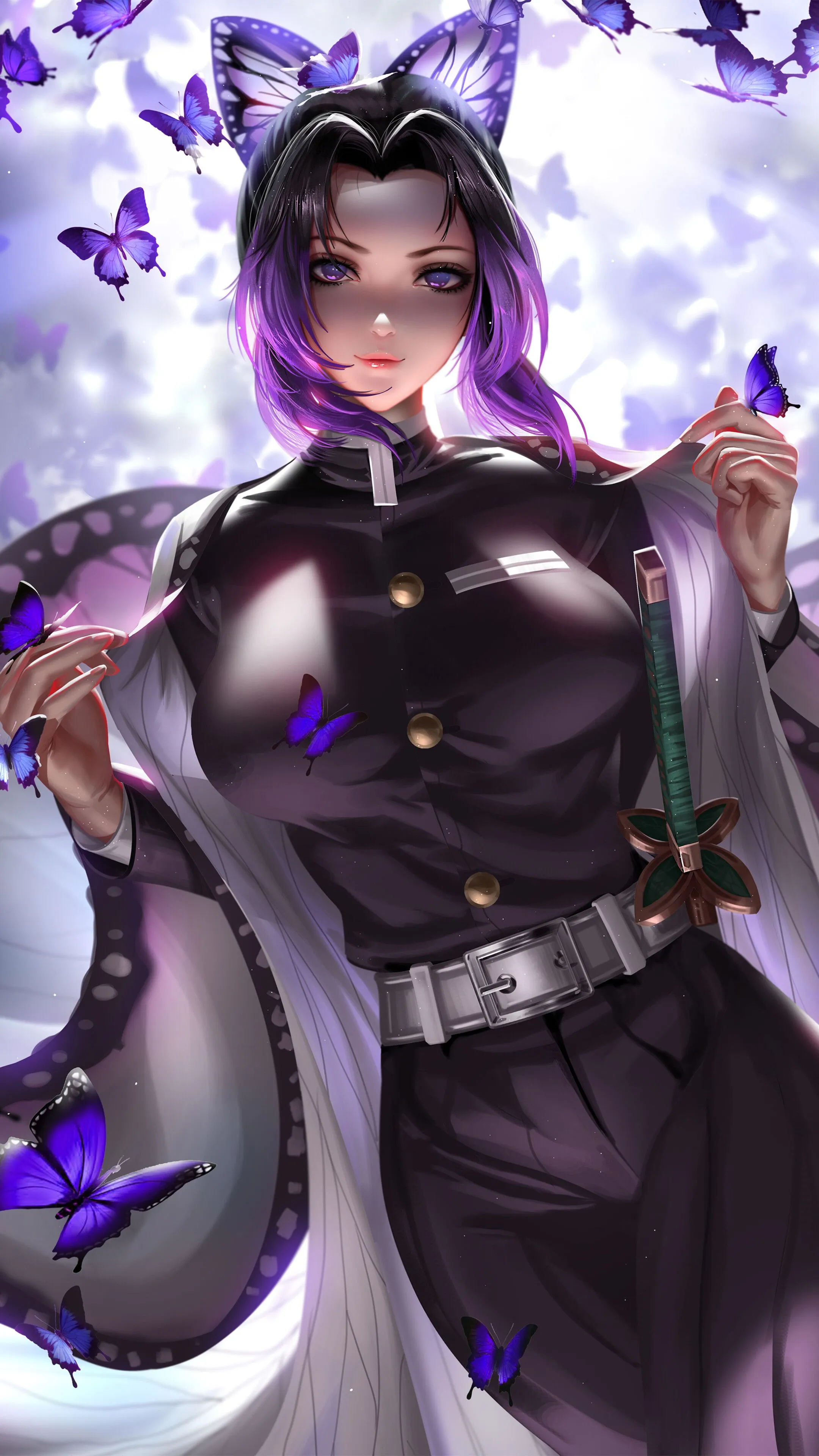 Shinobu Kocho, Kimetsu No Yaiba, 4K HD Phone Wallpaper