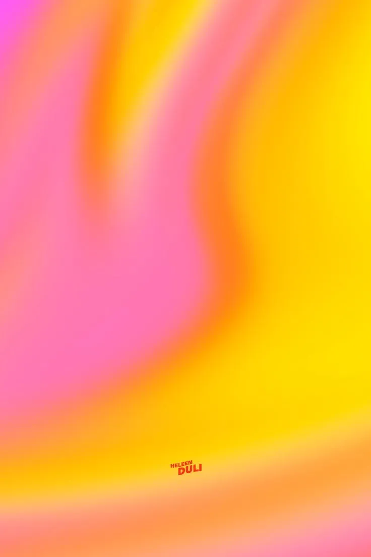 Aesthetic cute gradient with pink &yellow for iPhone background, wallpaper, poster, graphic design