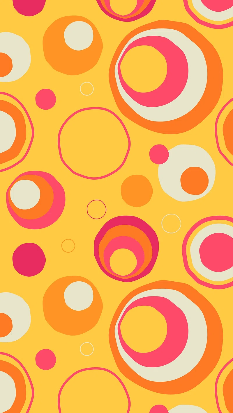 Yellow iPhone wallpaper, retro square