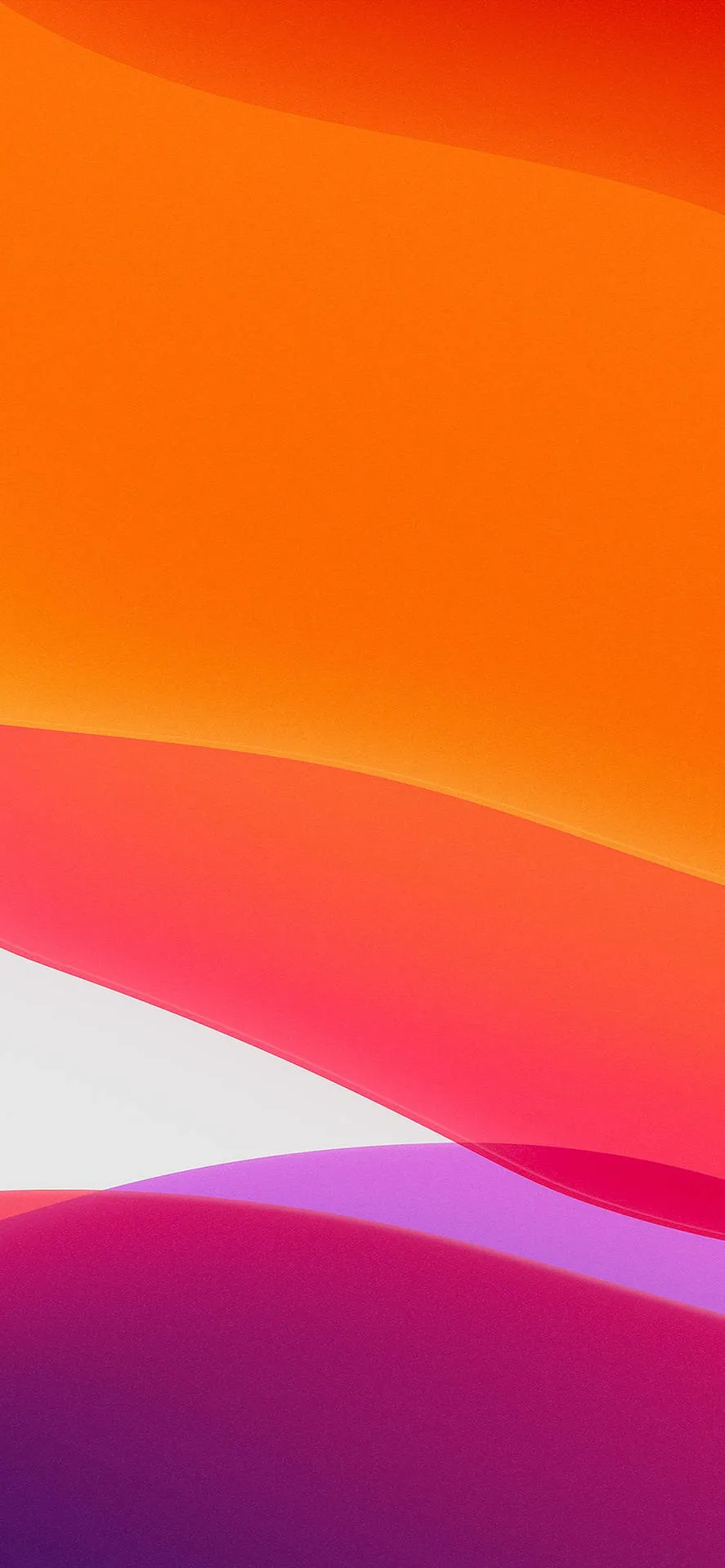 Download iPhone 13 IOS Pink Orange Abstract Wallpaper