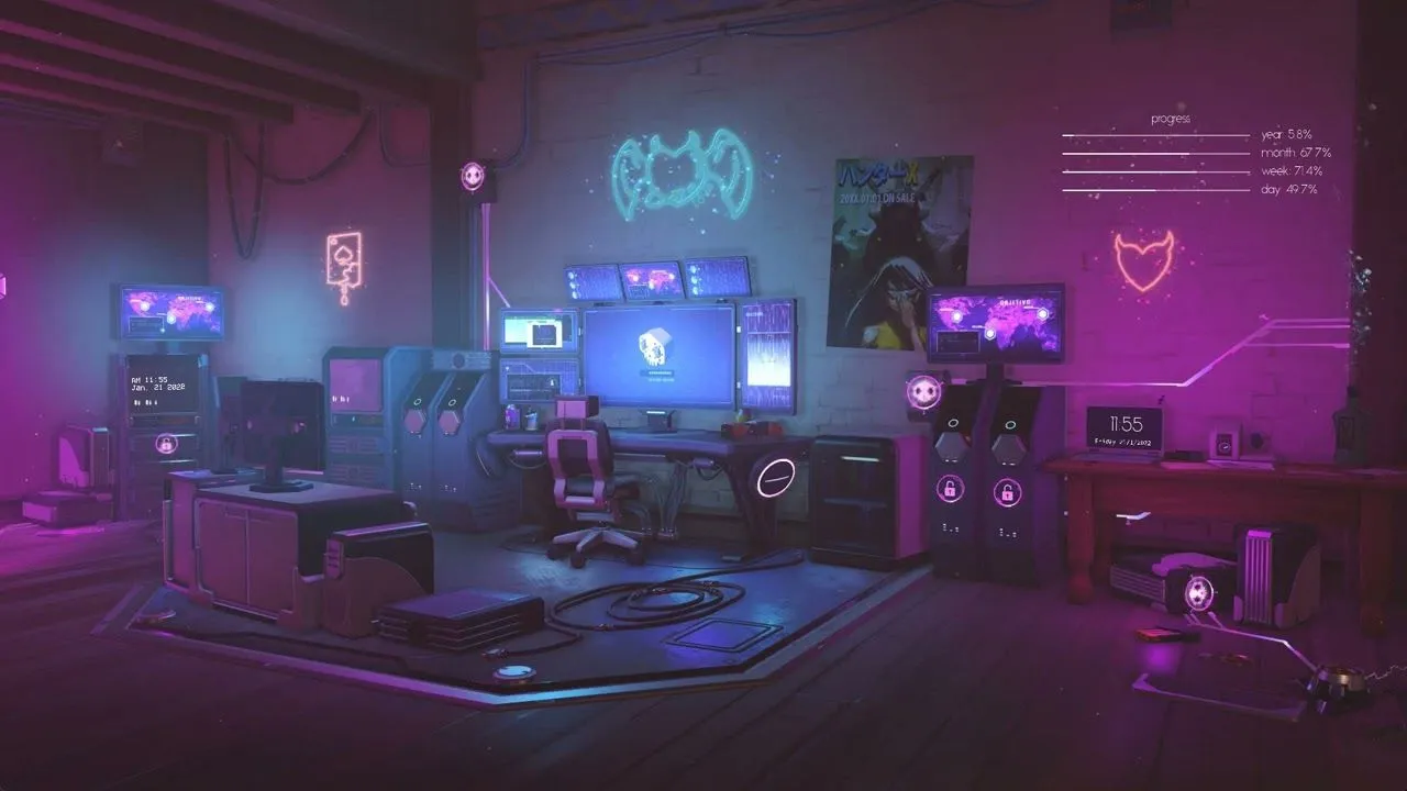 Game room Engine Wallpaper