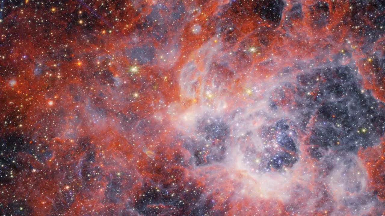 James Webb Space Telescope's View Of Star Forming Region NGC 604 Is Breathtaking In 4K