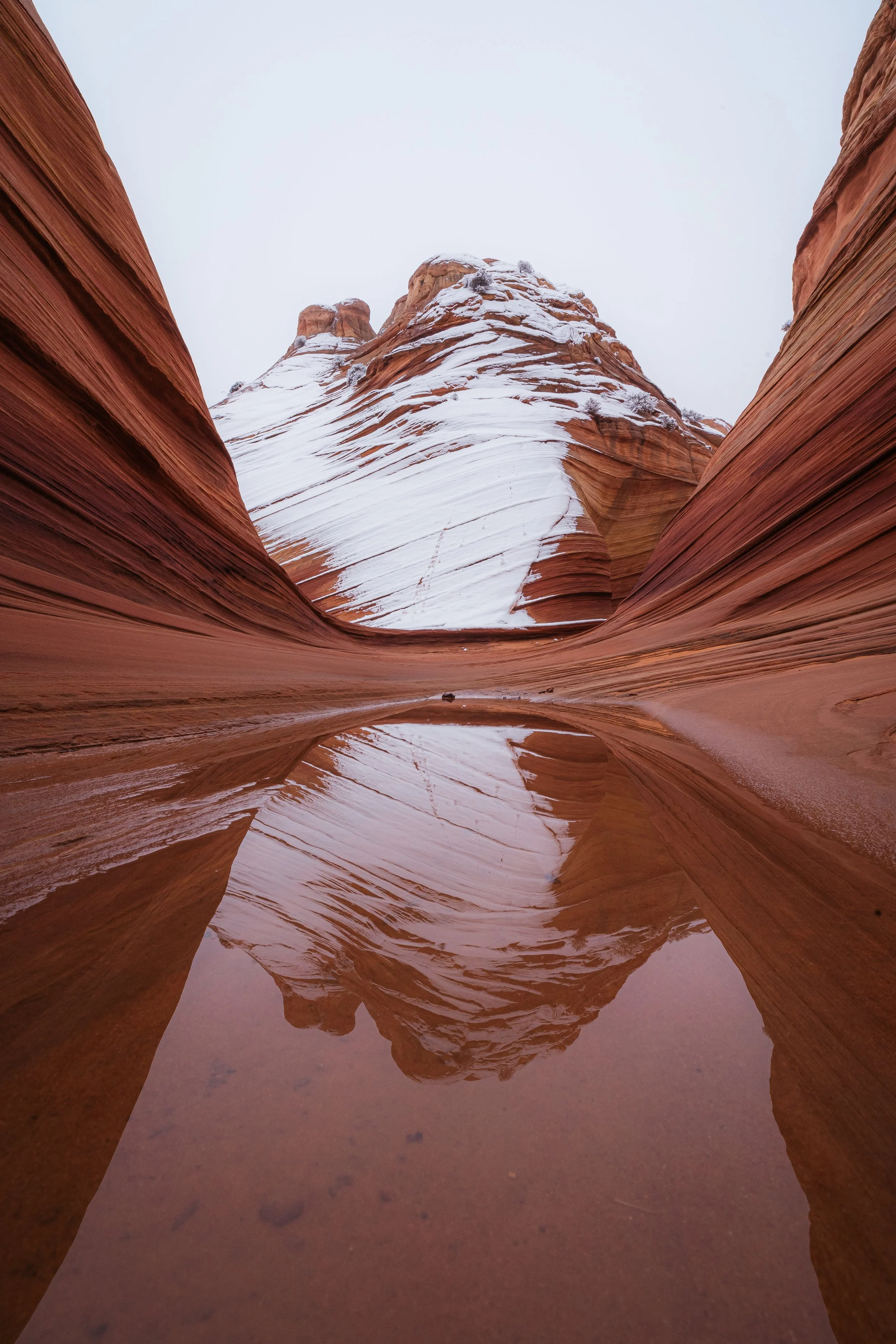 Hiking and Photographing The Wave in Snow