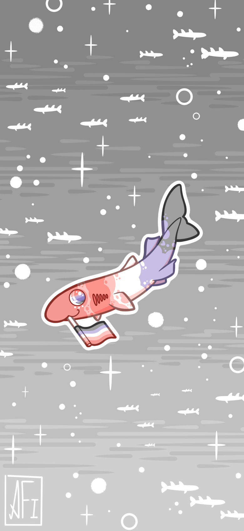Cupioromantic Flag Cookie Cutter Shark Phone Wallpaper's Ko Fi Shop