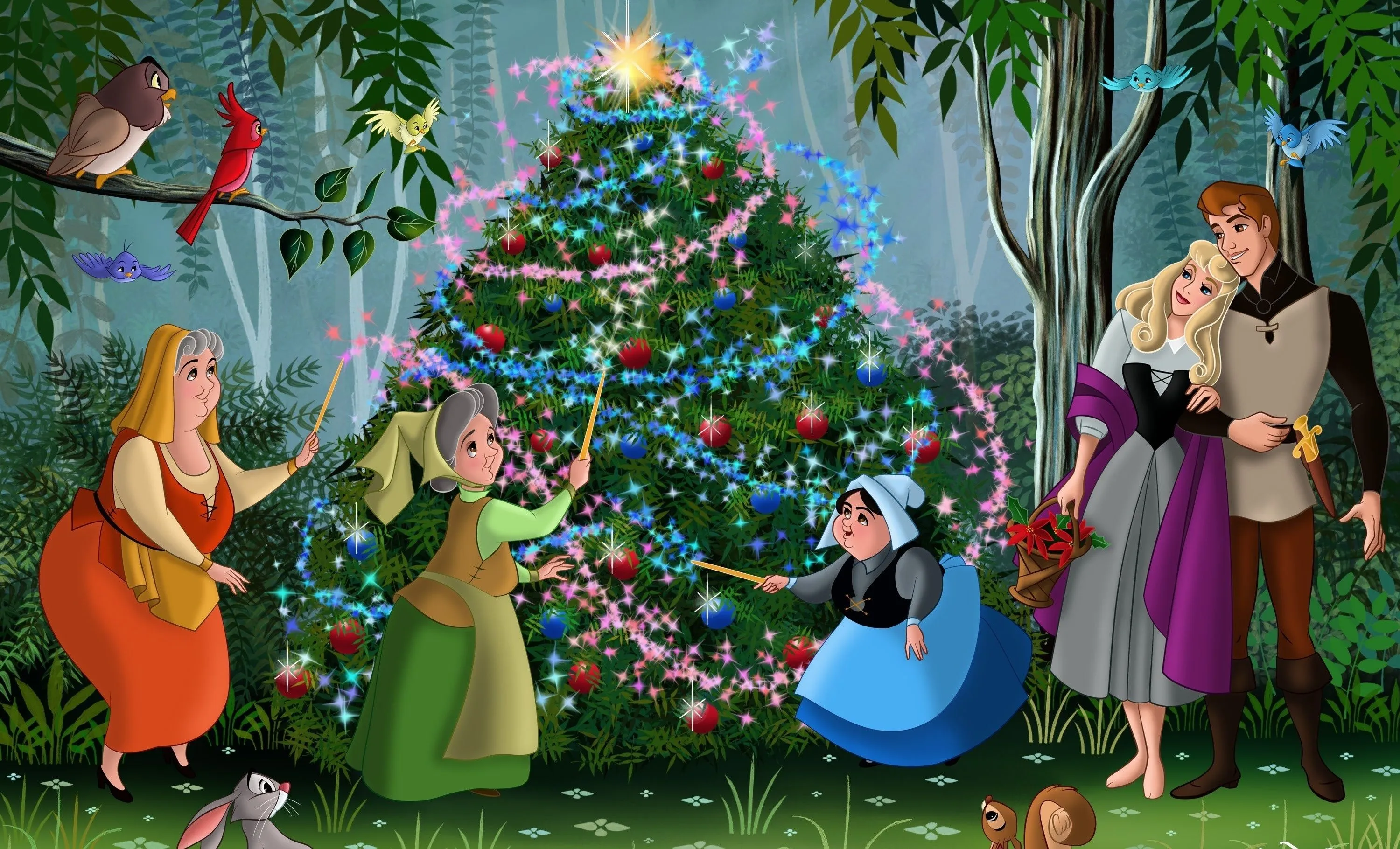 Desktop wallpaper: Movie, Sleeping Beauty, Aurora (Sleeping Beauty), Prince Phillip (Disney) 4K free download for PC. 524245