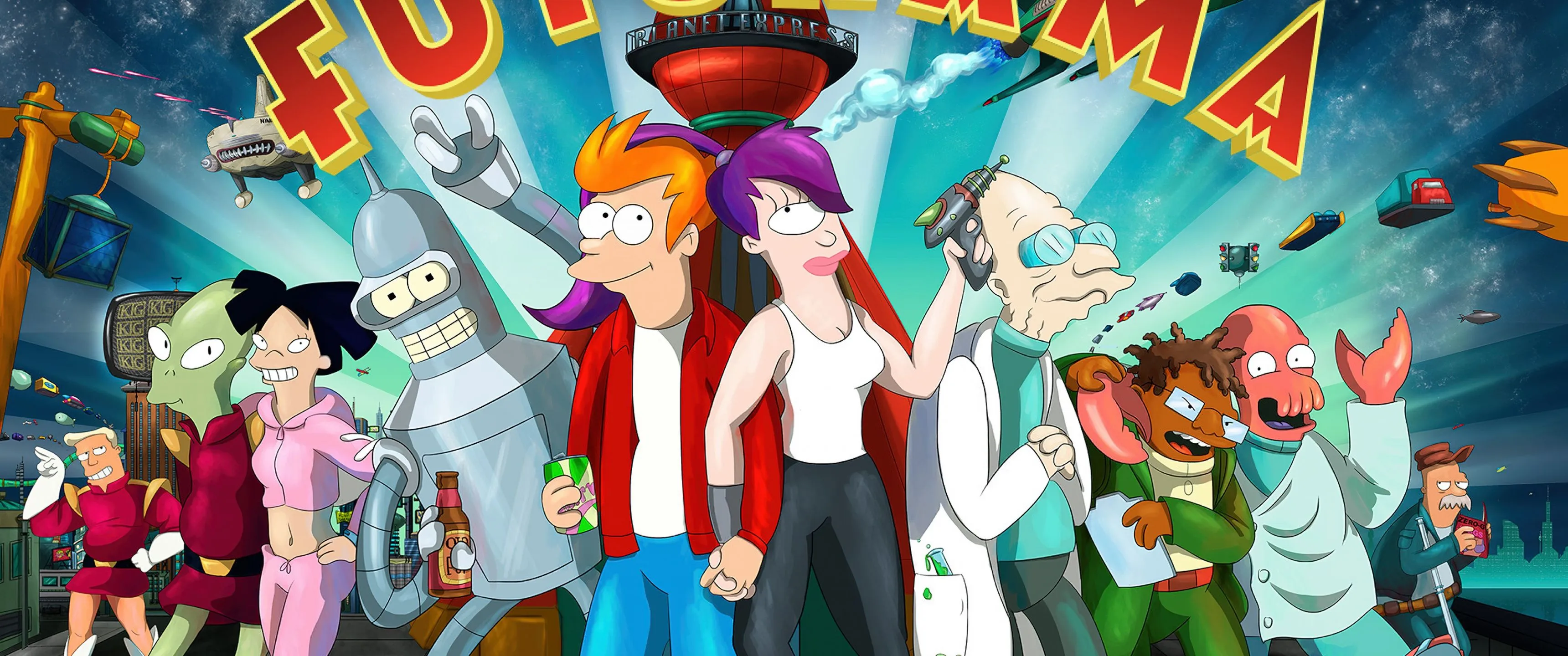 Futurama Wallpaper 4K, TV series, Key Art, 5K