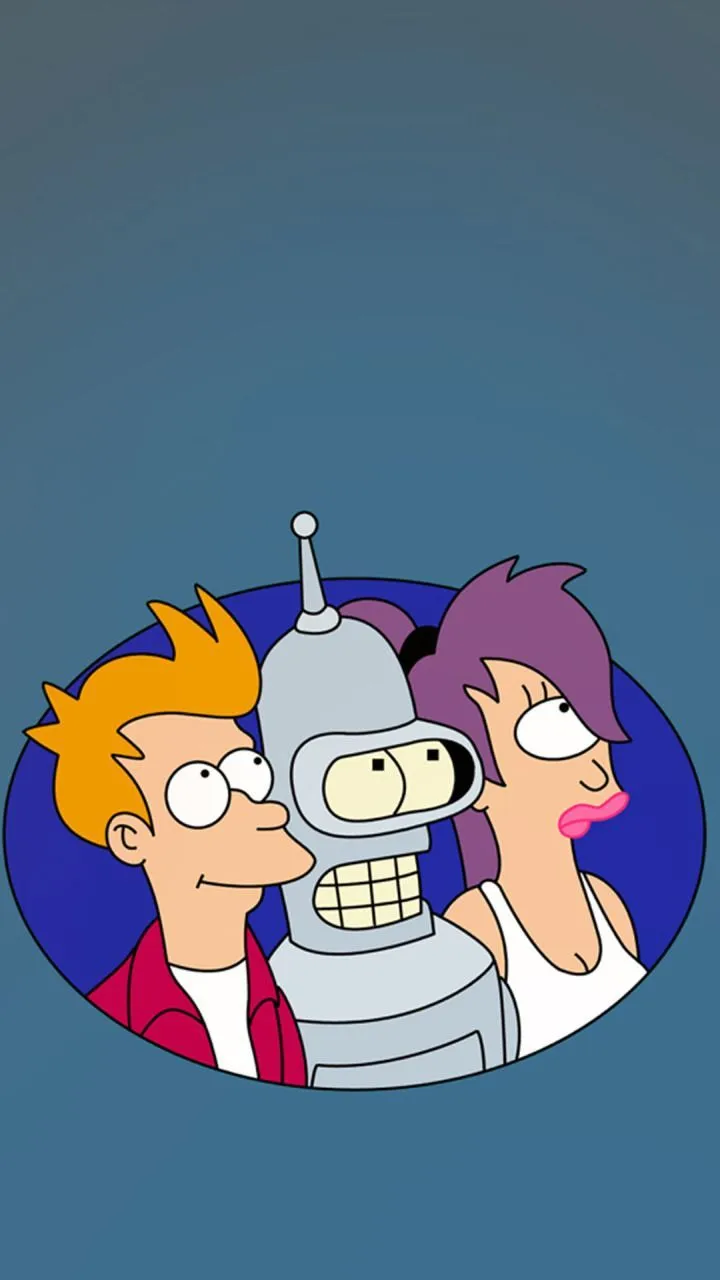 futurama leela fry bender HD 720x1280 mobile wallpaper