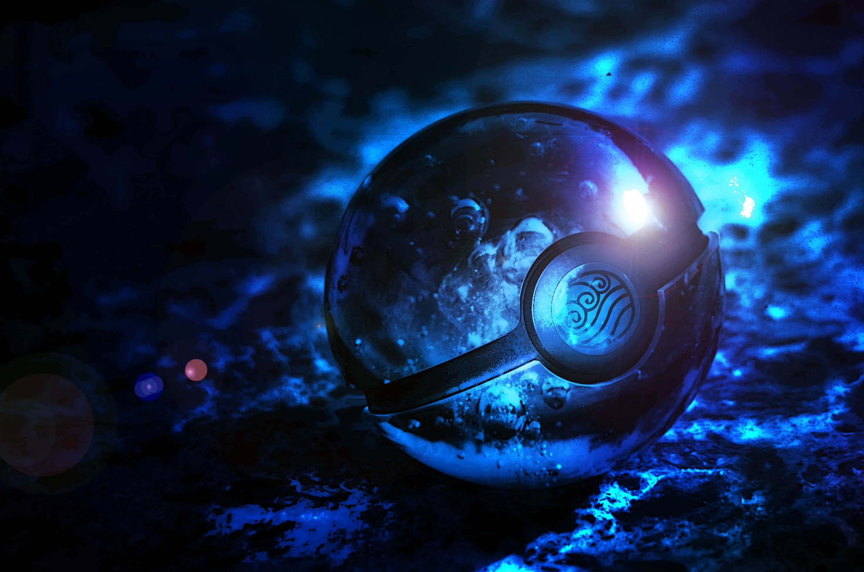 Blue pokeball digital wallpaper, Poké Balls, digital art, balls, fantasy art HD wallpaper