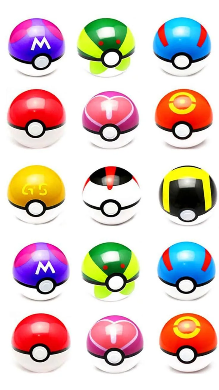 Download A Unique and Vibrant Pokeball Wallpaper