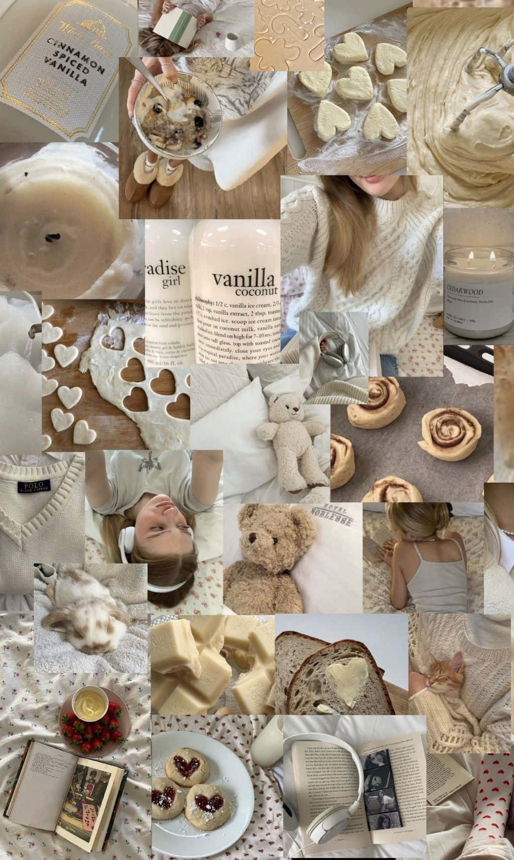 Download Vanilla Aesthetic Collage Wallpaper