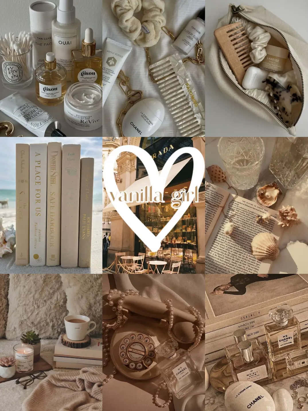 Download Vanilla Aesthetic Collage Wallpaper