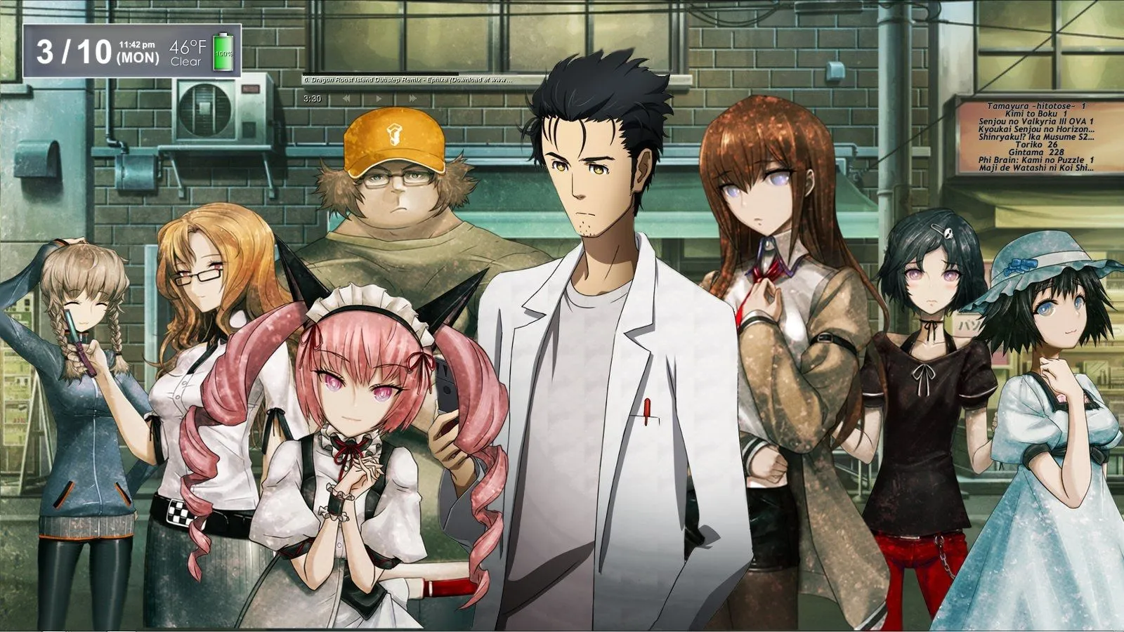 Desktop wallpaper: Anime, Steins Gate 4K free download for PC. 565439