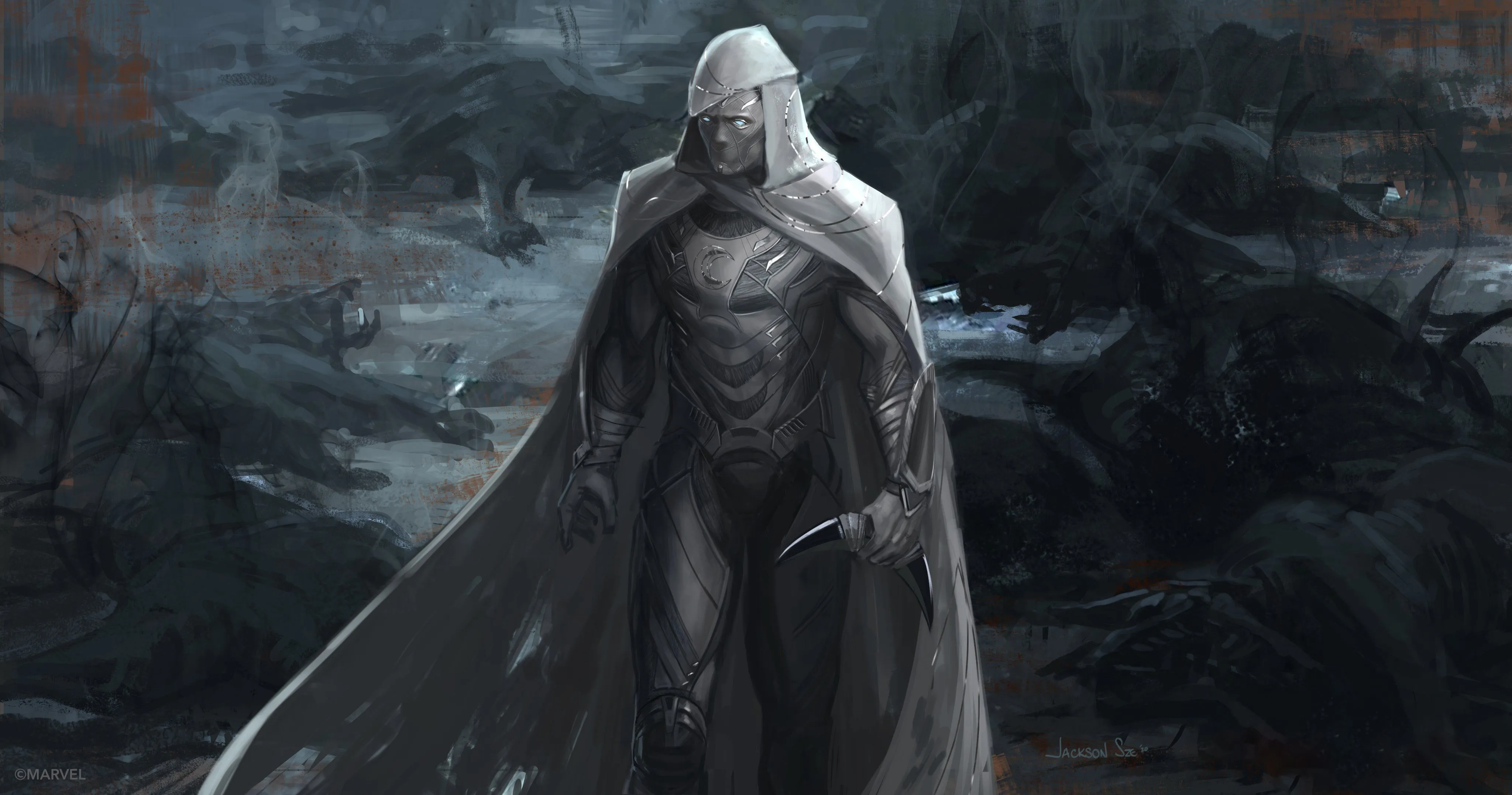 Moon Knight Concept Artwork 4k Wallpaper, HD Tv Shows Wallpaper, 4k Wallpaper, Image, Background, Photos and Picture
