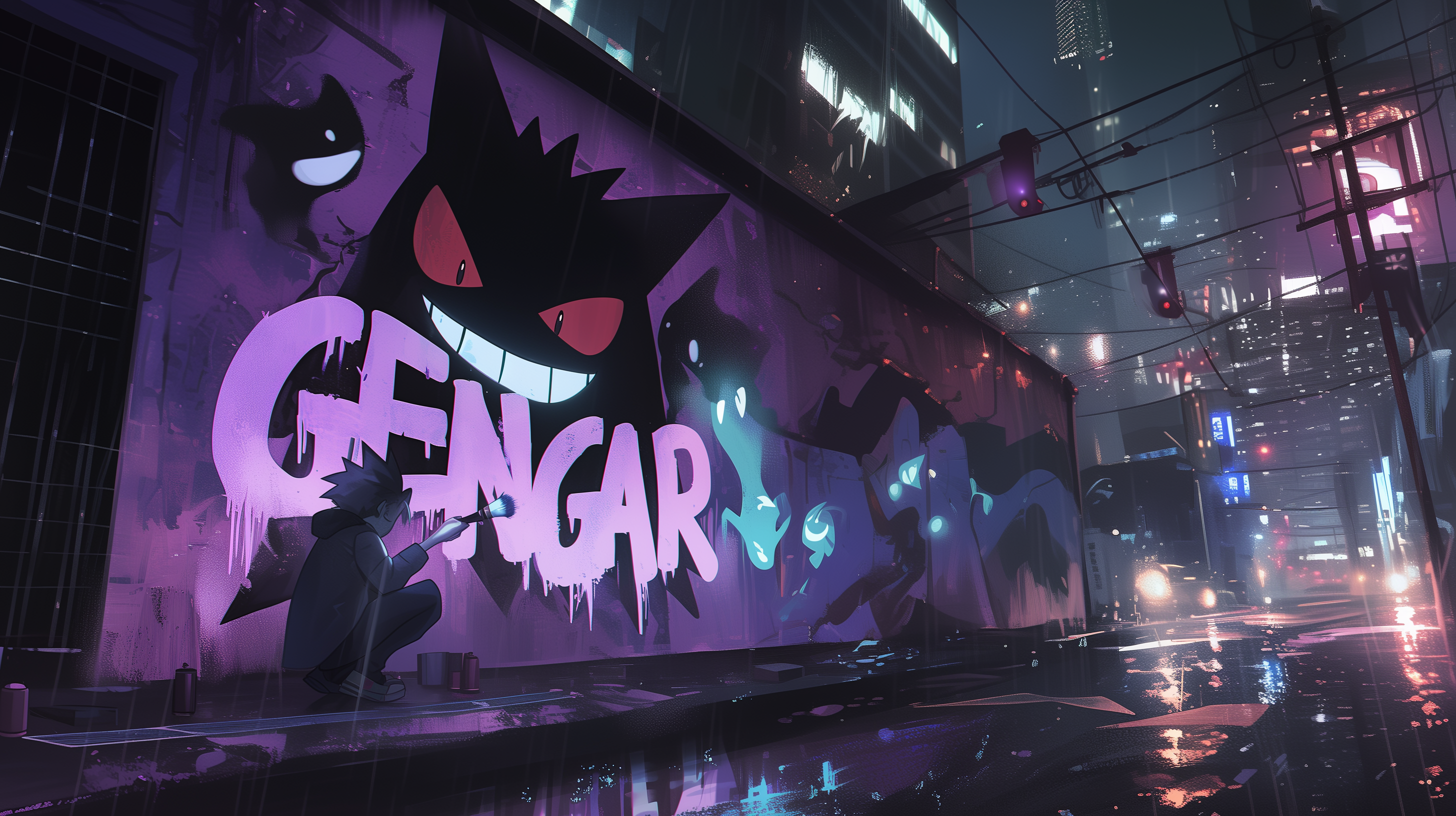 Wallpaper Gengar Free in HD and 4K Mobile and PC