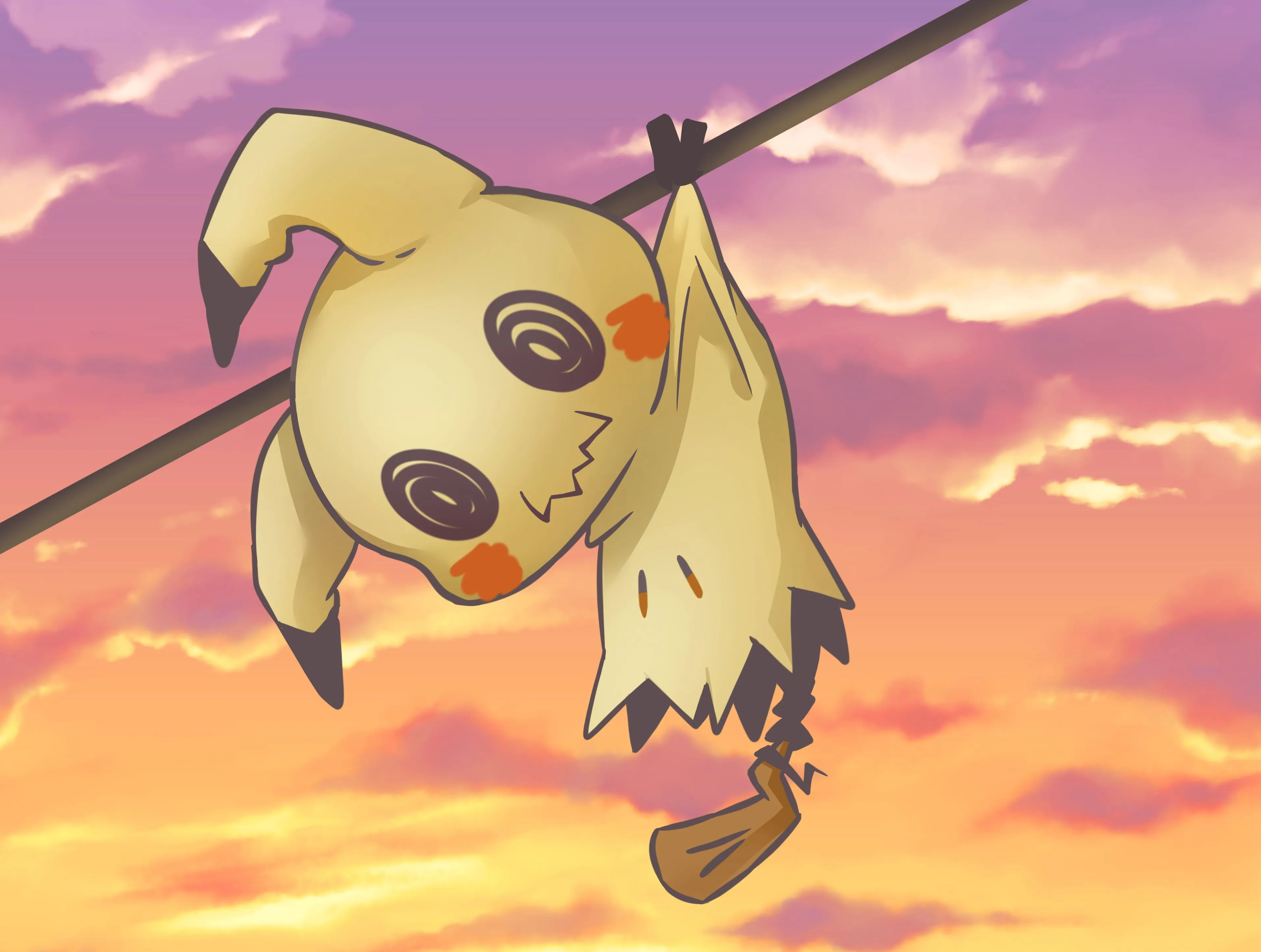 Mimikyu's Mystical Sunset