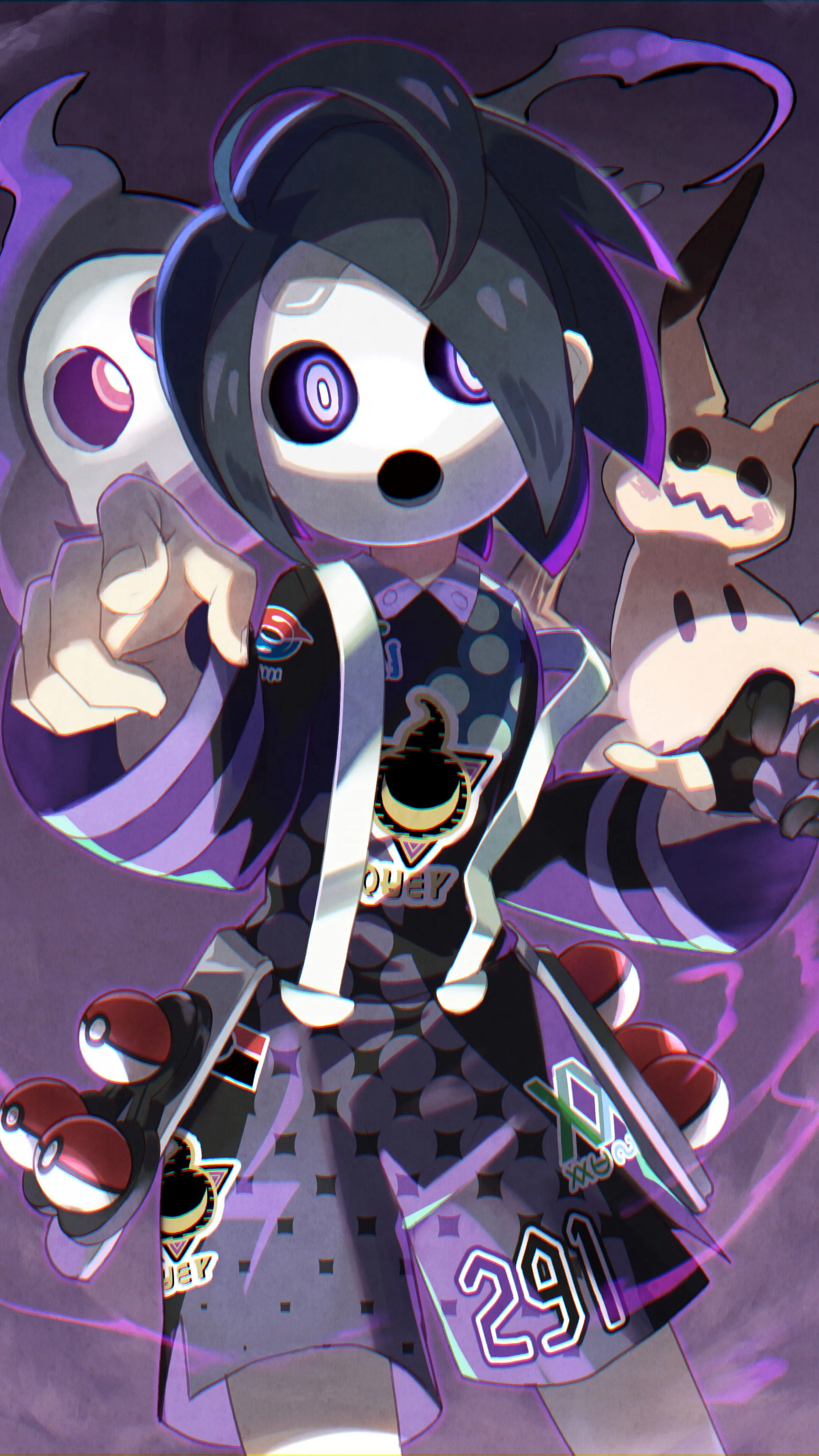 Allister, Mimikyu, Duskull, Pokemon Sword And Shield, 4K HD Phone Wallpaper