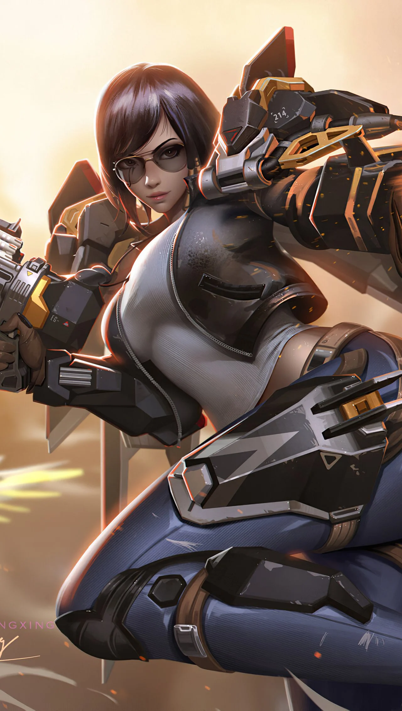 Pharah character from Overwatch Wallpaper 4K for iPhone and Mobile Phone