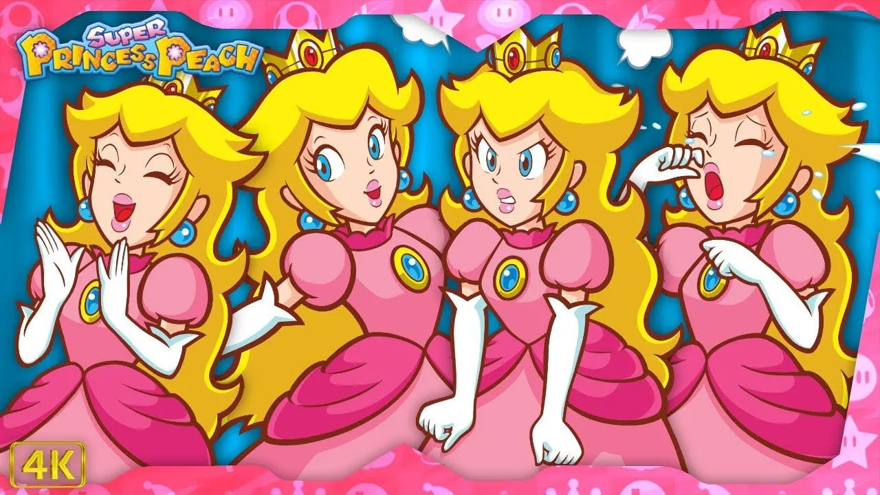 Super Princess Peach ⁴ᴷ Full Playthrough 100% (All Toads, Puzzle Pieces, & Minigames) Both Screens