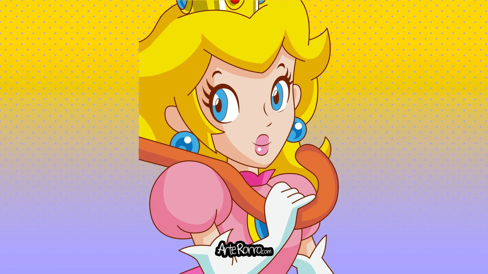 Princess Peach Coloring Page to Print