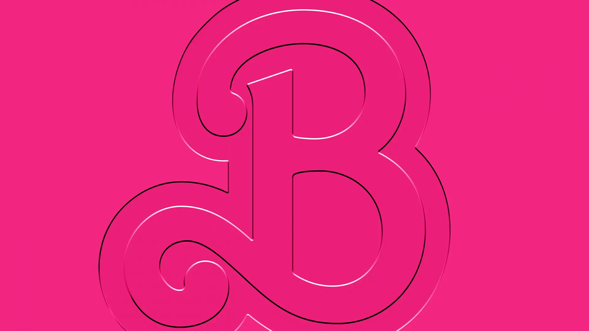 Barbie Wallpaper 4K, Logo, Pink aesthetic, 5K