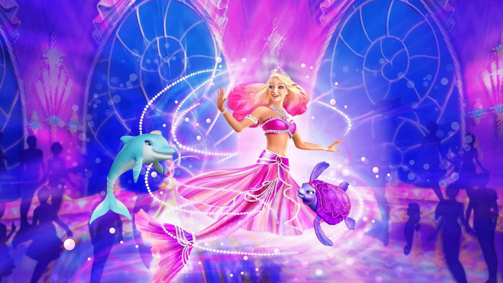 Download Barbie Mermaid Flashing Wallpaper