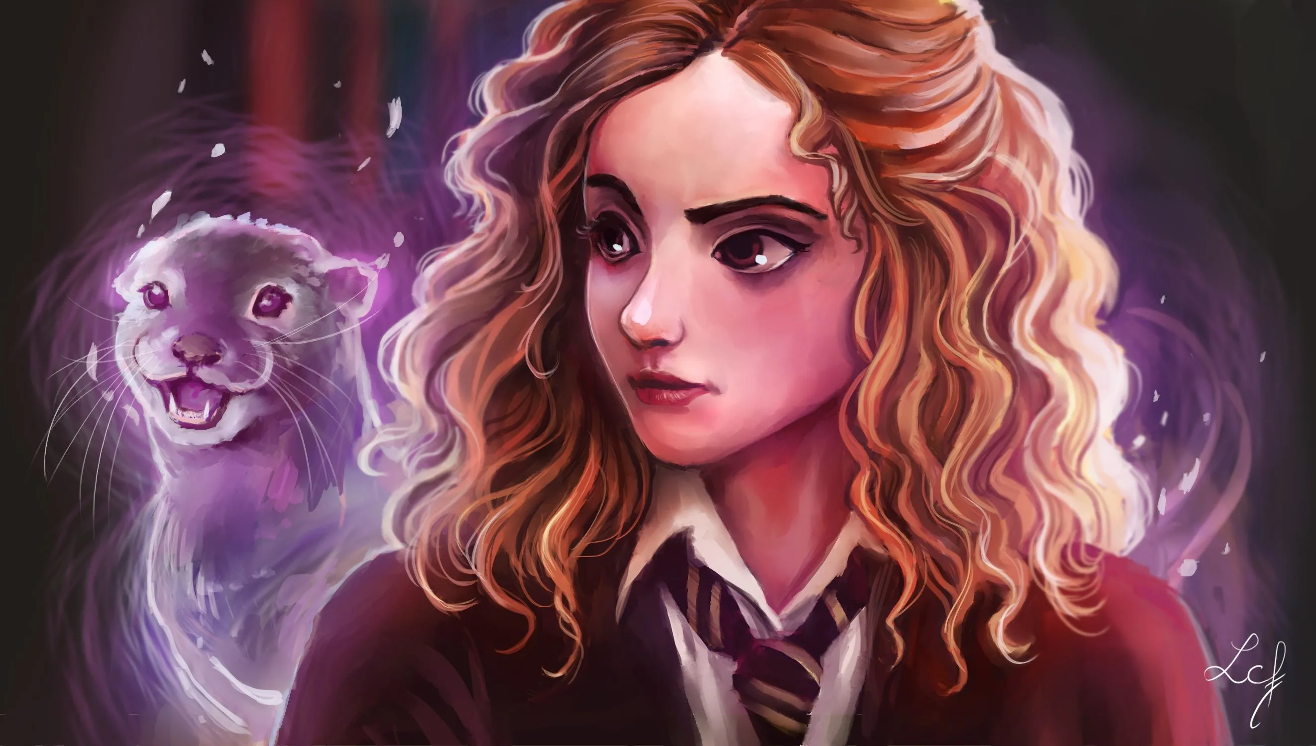 Wallpaper Art, Harry Potter, Hermione Granger, By Ludmila Cera Foce For Mobile And Desktop, Section фильмы, Resolution 2644x1500