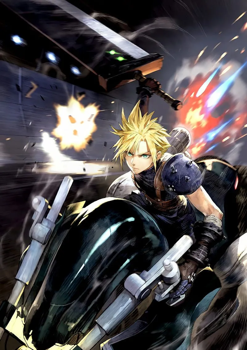 Final fantasy, anime, cloud, ff, final fantasy 7, final fantasy vii, game, theme, HD phone wallpaper