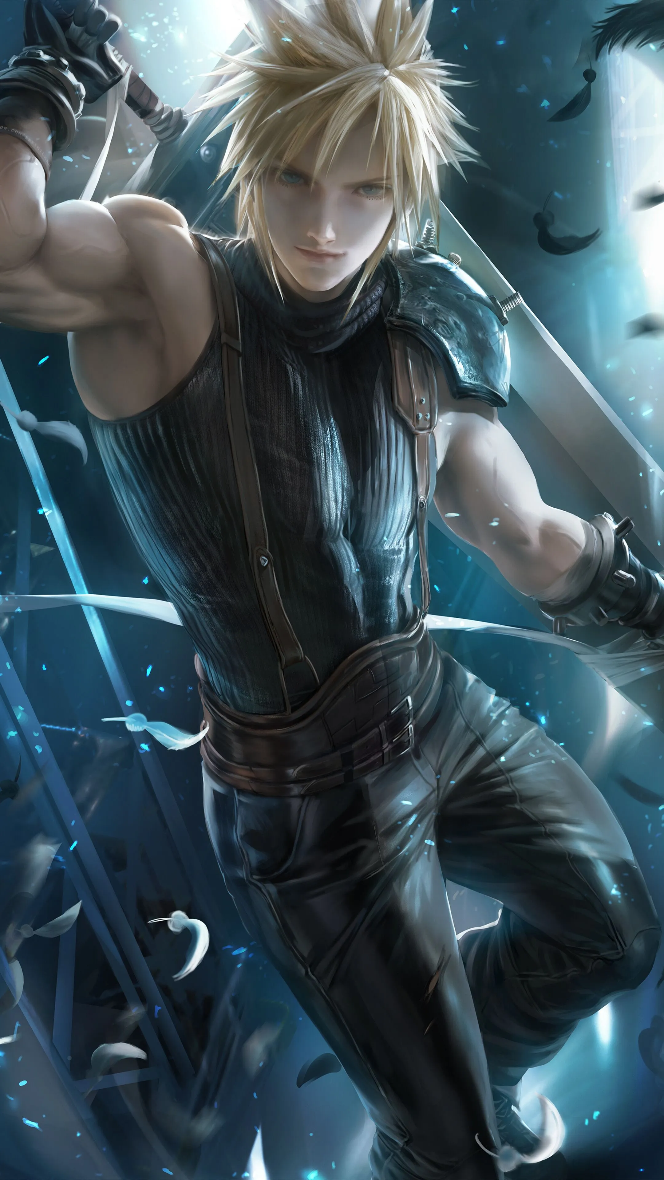 Cloud Strife From Final Fantasy 7 Remake 4K HD Phone Wallpaper
