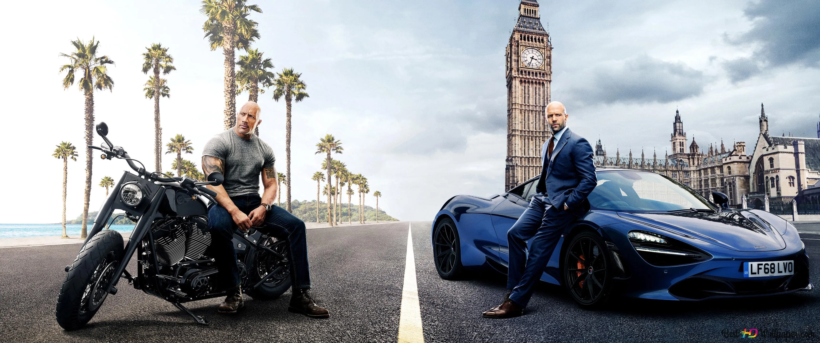 Fast and furious presents: Hobbs and Shaw 4K wallpaper download
