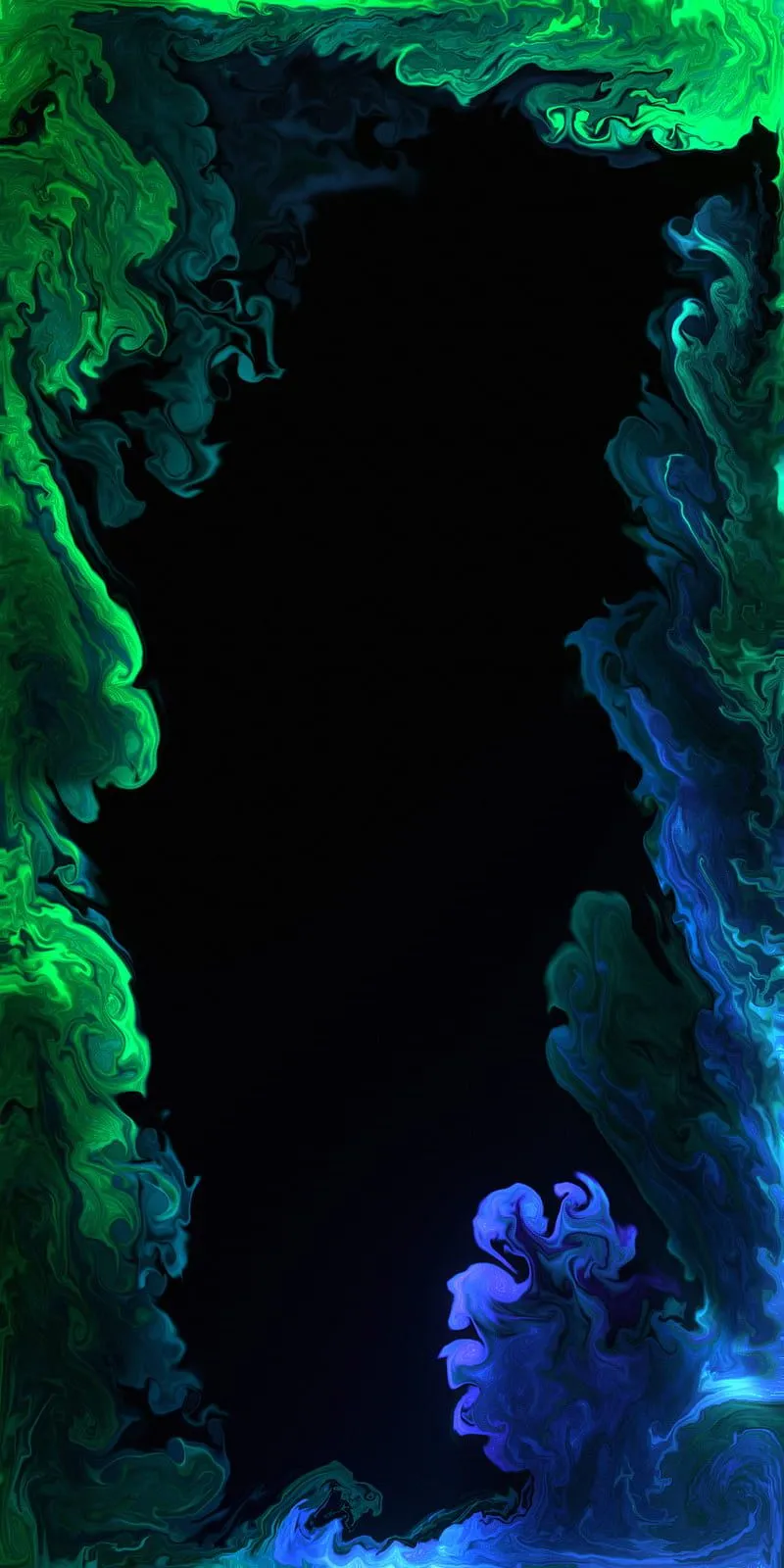 LiquidAlayna, alayna, black, blue, cute, epic, green, ink, paint, phone, HD phone wallpaper