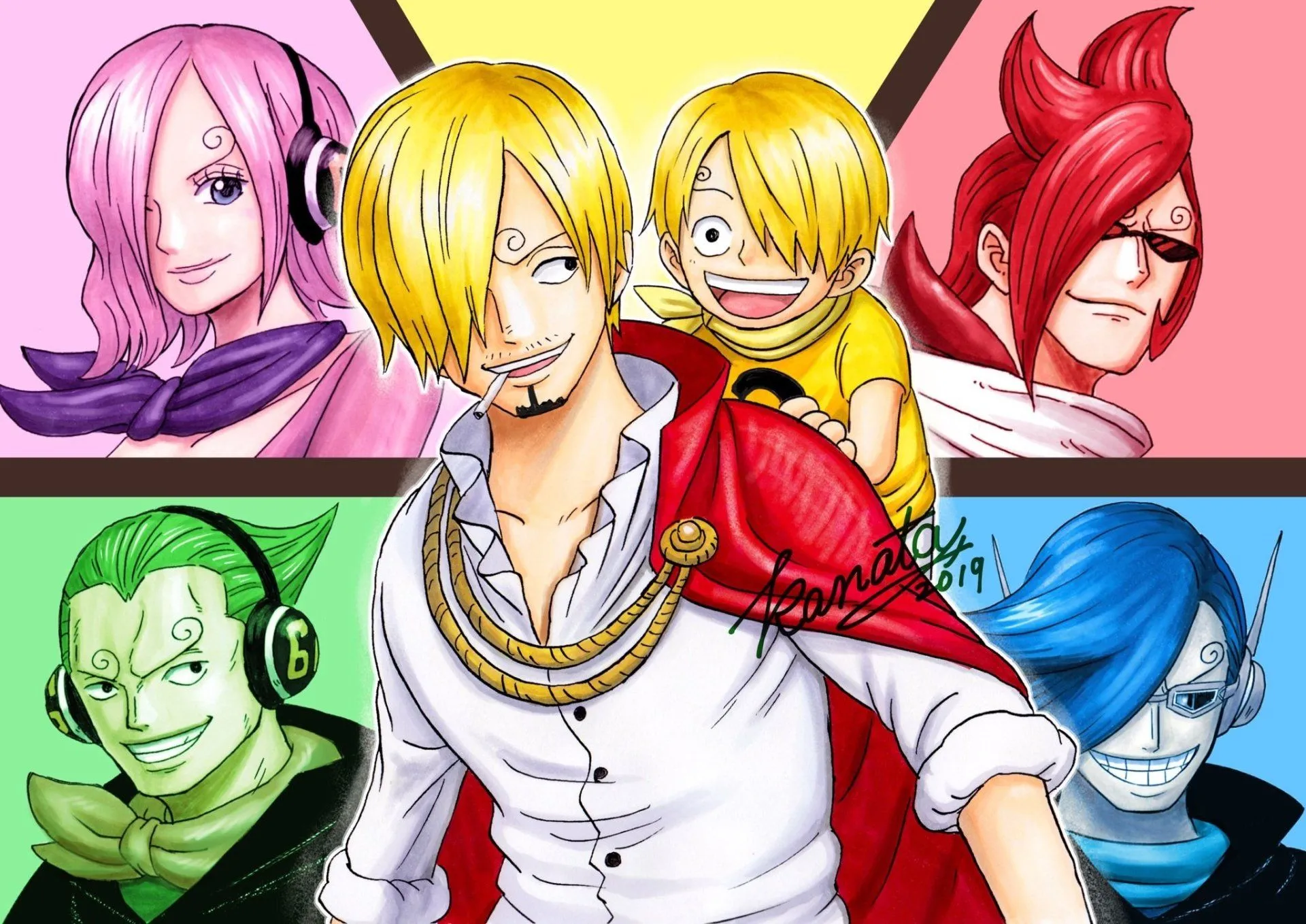 Sanji & Ichiji, Niji, Yonji, Reiju