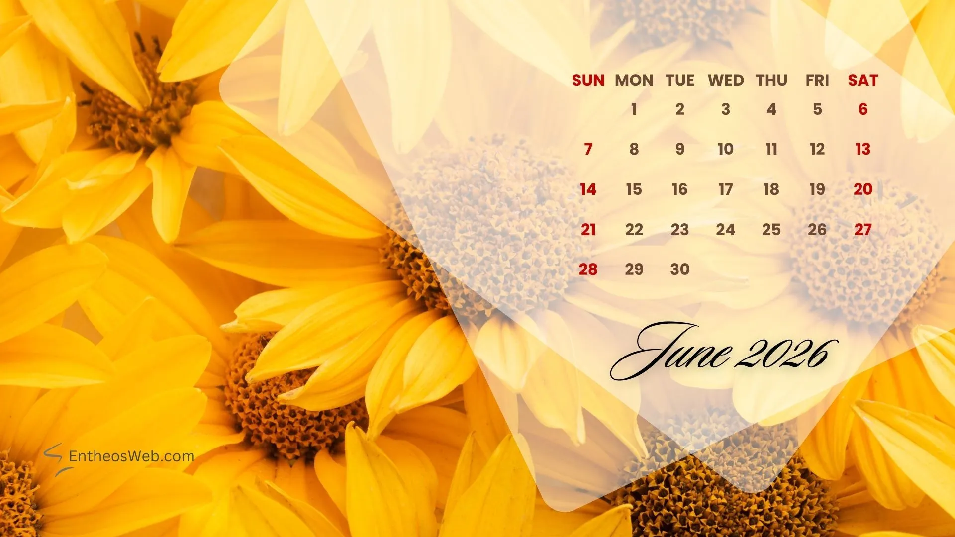 June 2026 Desktop Wallpaper Calendars