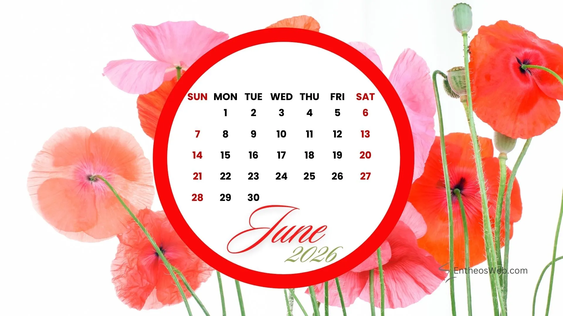 June 2026 Desktop Wallpaper Calendars