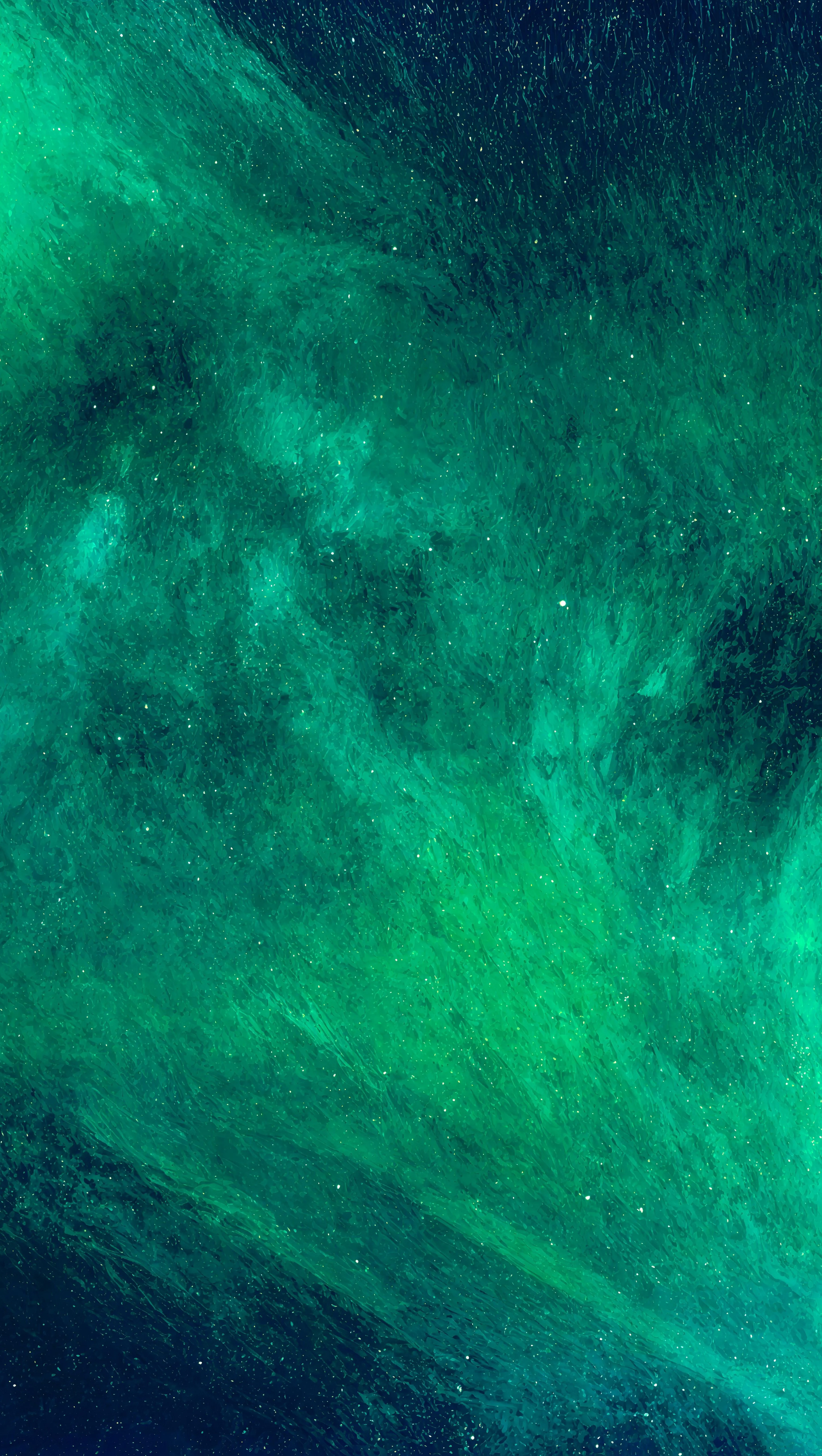 Green and abstract universe in digital art Wallpaper 4K for iPhone and Mobile Phone