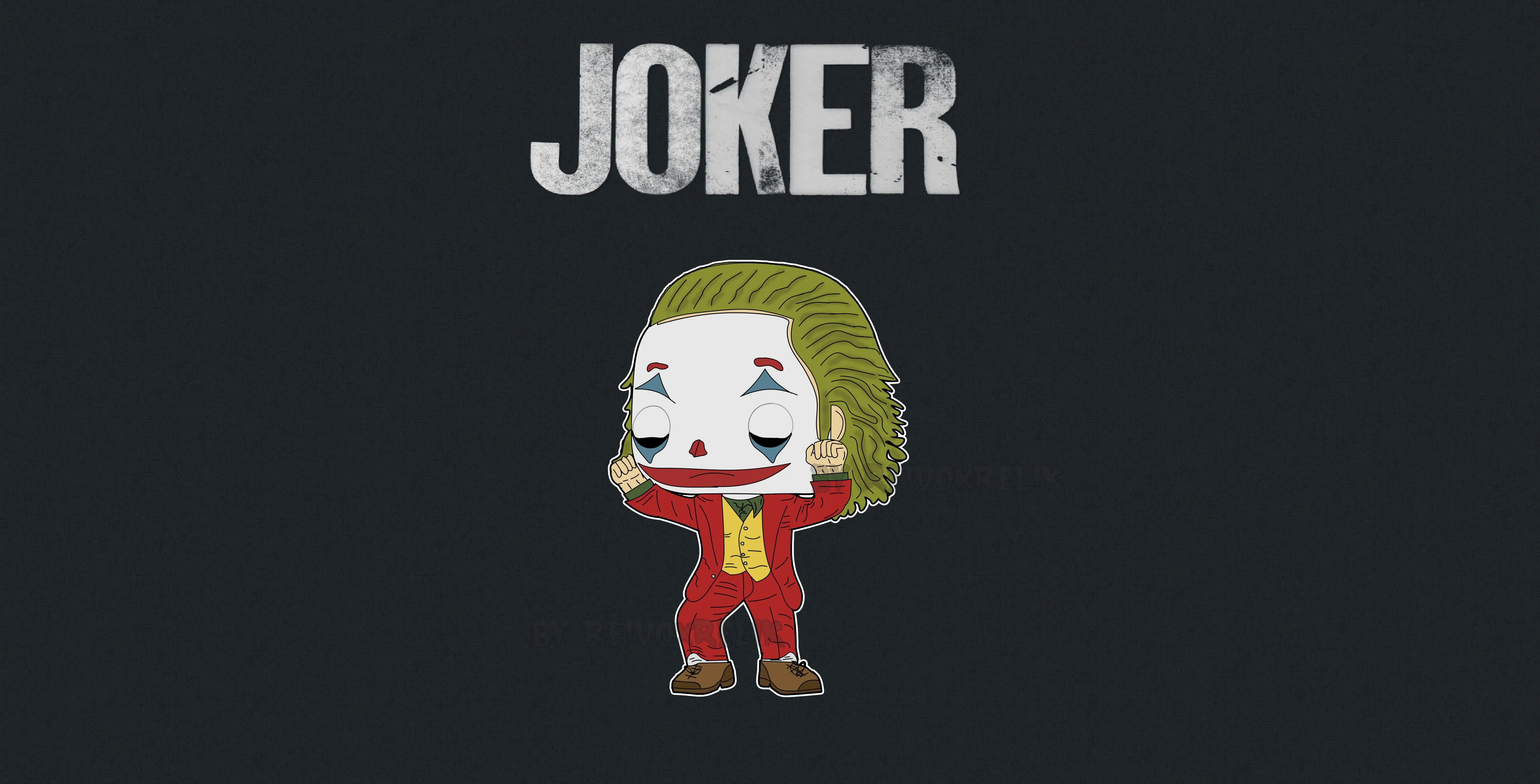 Joker Cartoon Art Wallpaper, HD Superheroes 4K Wallpaper, Image and Background
