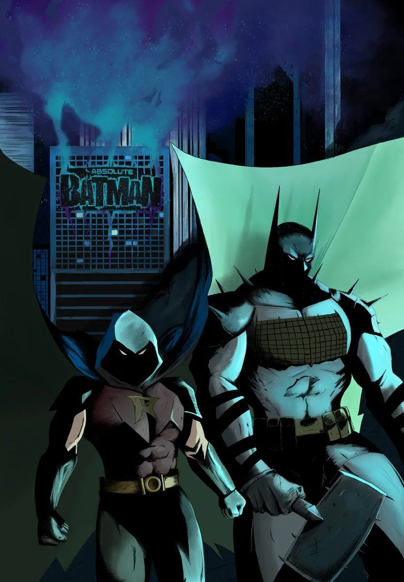 Absolute Batman (and Robin) fan cover by me in honor of Absolute Batman being out